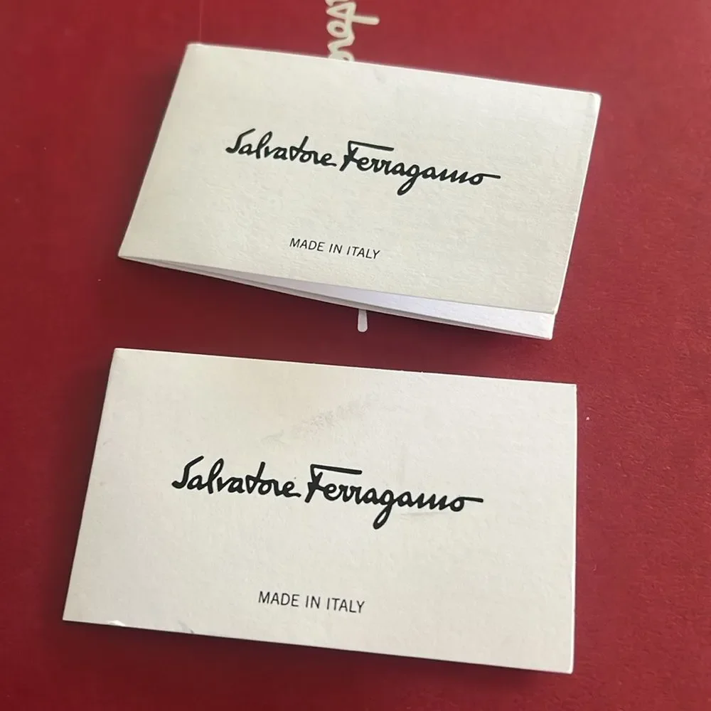 Salvatore Ferragamo Rhodes Black & Silver-Tone Slide Sandals, Size 10.5, New